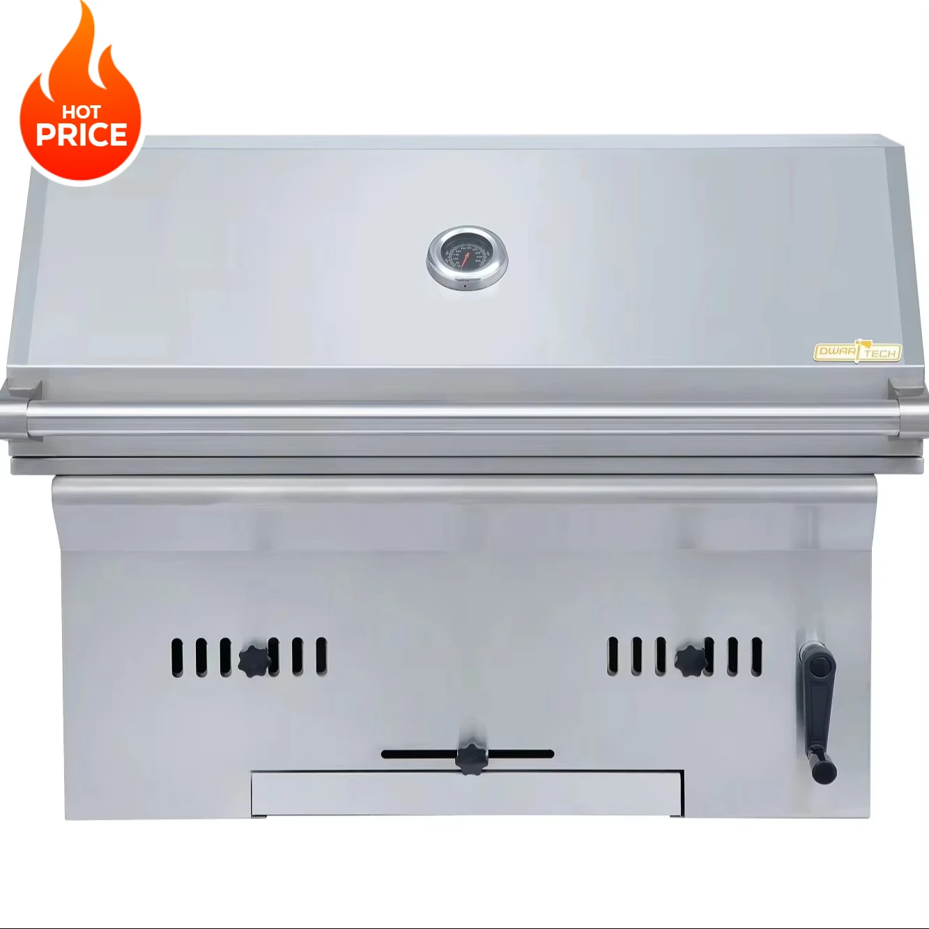 

32 Inch Modern Stainless Steel Outdoor Kitchen Charcoal Grill Weatherproof BBQ Island Adjustable Height for Home Use Low MOQ