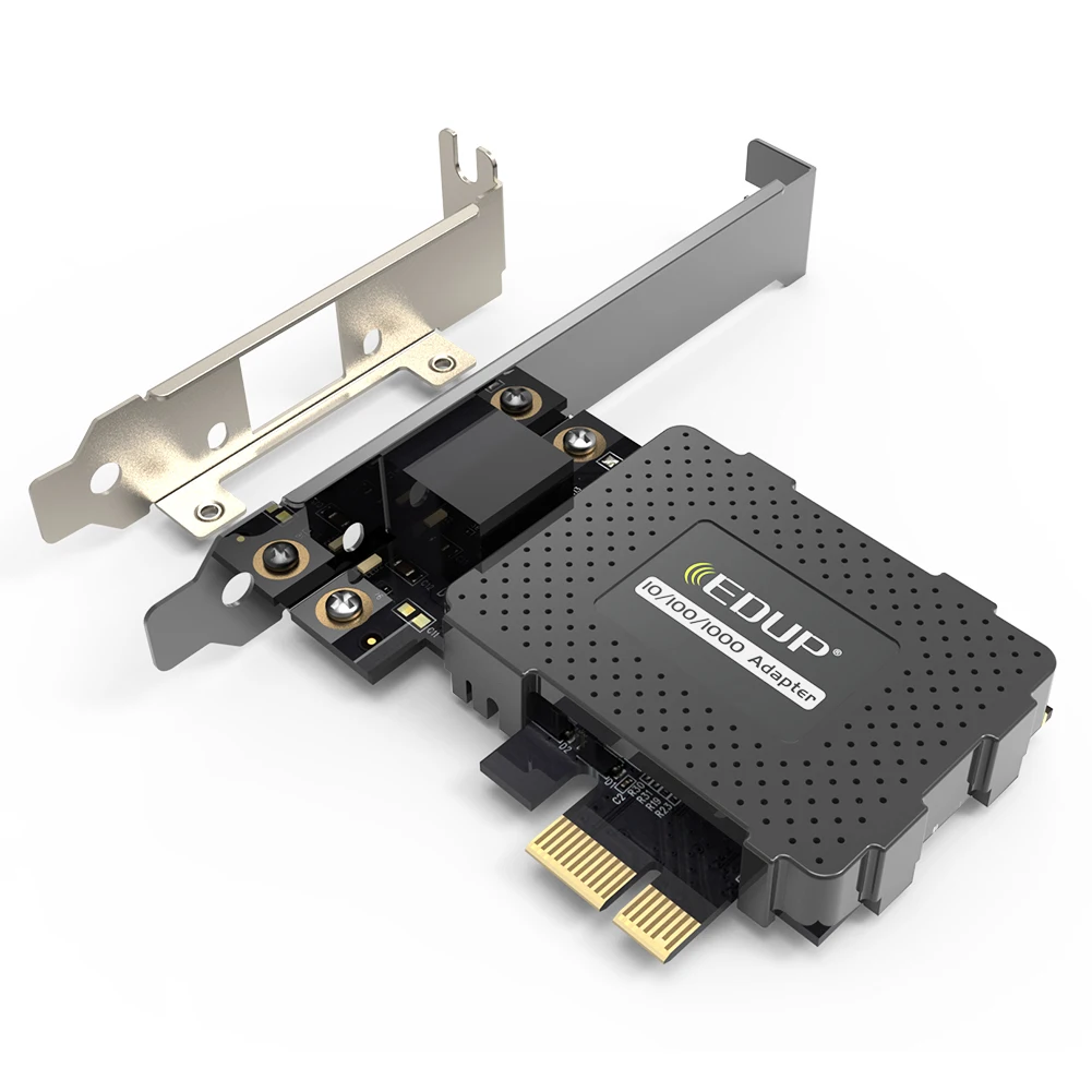 EDUP 9602GS PCIe Ethernet Network Card 1 Port RJ45 Heatsink VLAN Wake On LAN PXE Auto MDI X IEEE Compliant Net Adapter
