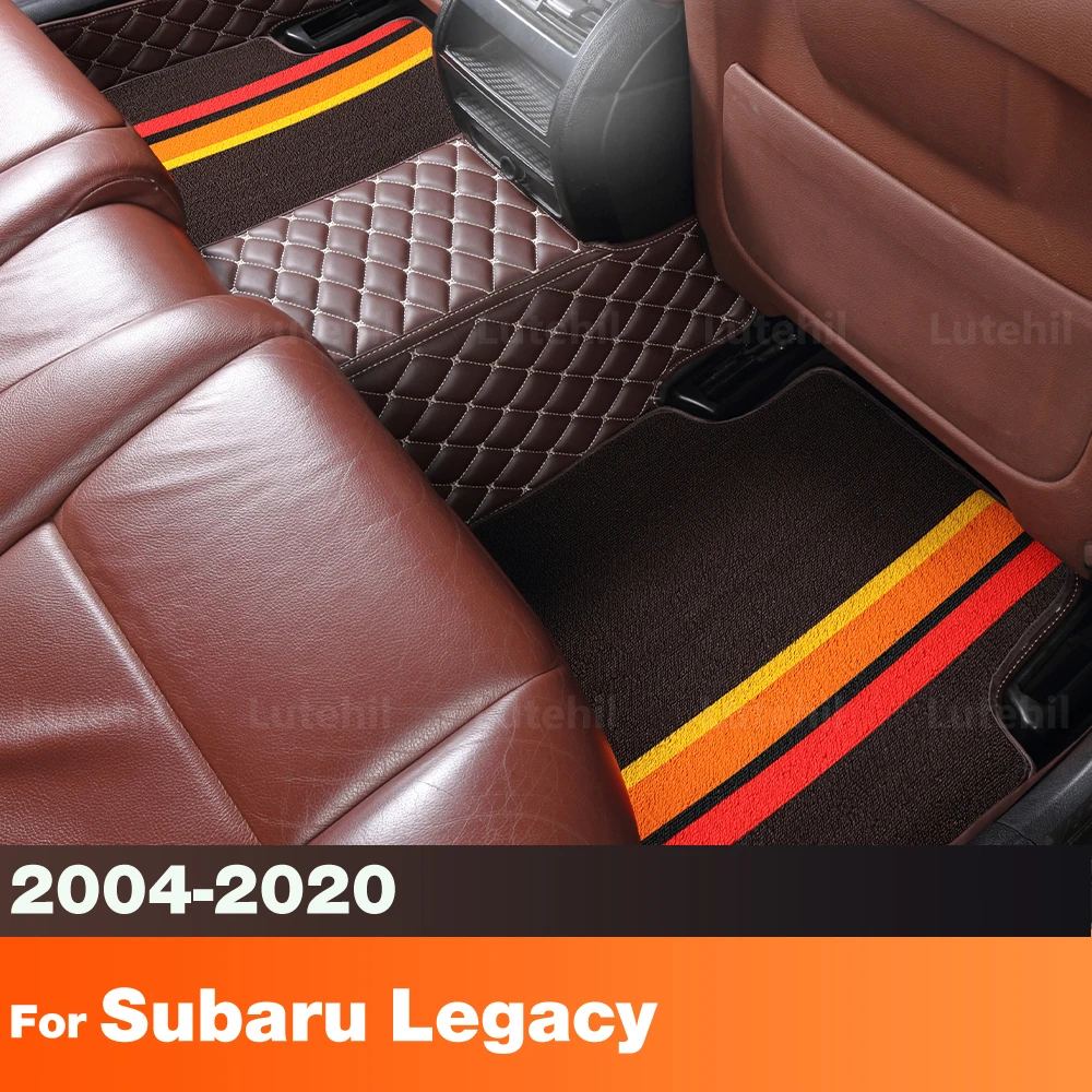 

For Subaru Legacy 2004-2020 2019 2018 2017 2016 2015 Custom Floor Mats Foot Pads Automobile Carpet Cover Interior Accessories