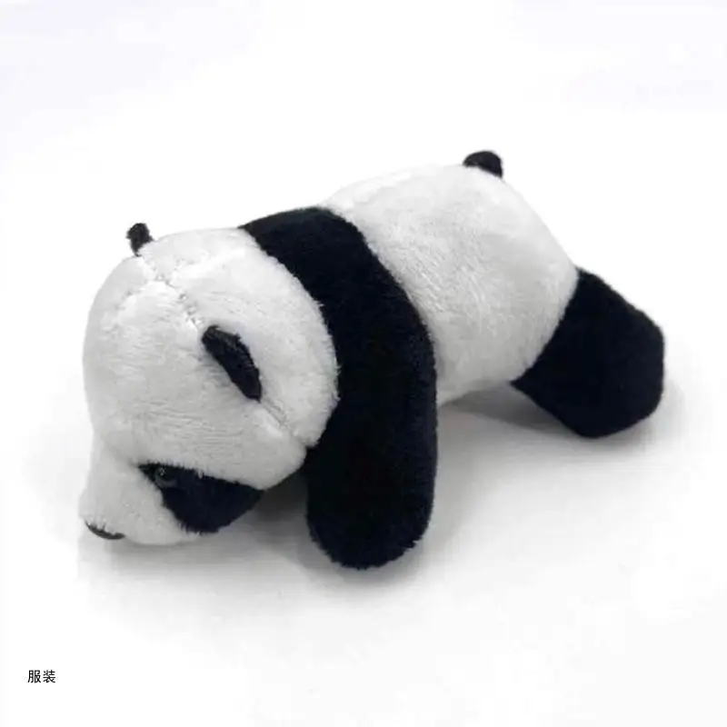 

D0UD Plush Panda Bar Brooch for Doll Pin Mini Panda for Doll Toy Animal Breastpin Sca