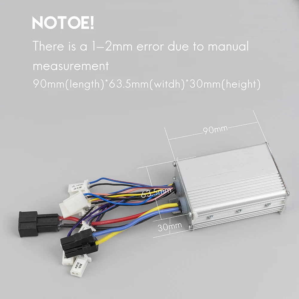 Electric Bike Brush Controller 24V/36V/48V 350W/500W/800W/1000W Dual Controller E-bike Scooter Tricycle DC Controller