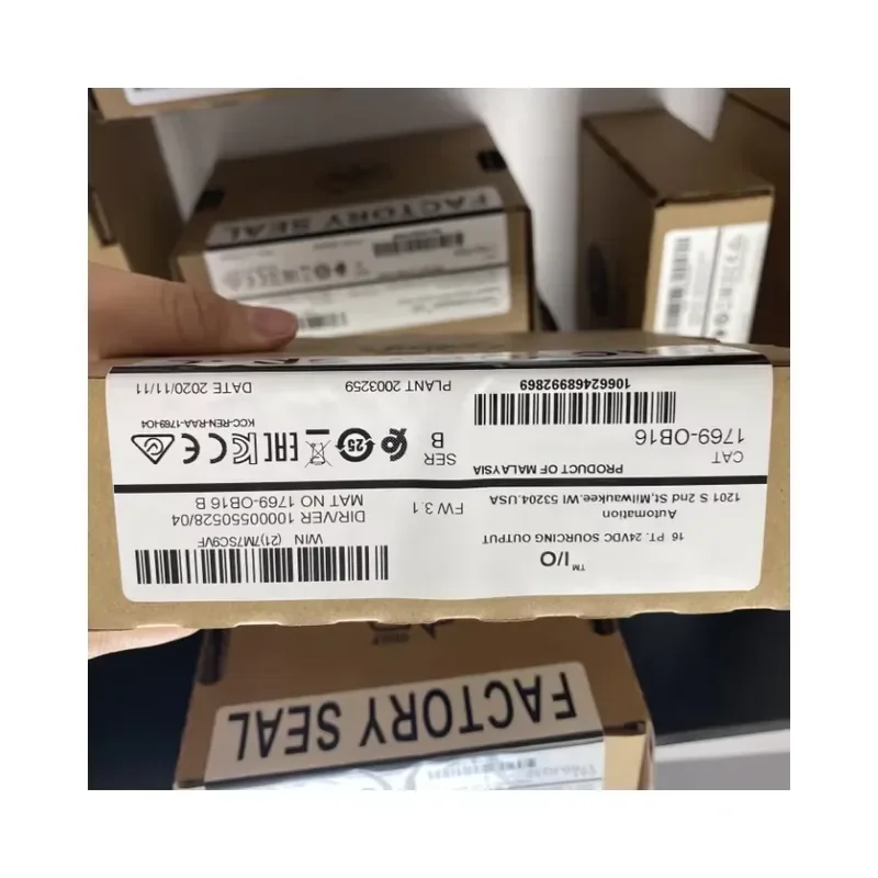 100%New 1400 PLC 1766-L32BWA 24V DC Digital Input Module 12 Fast Inputs 8 Outputs Controller 5