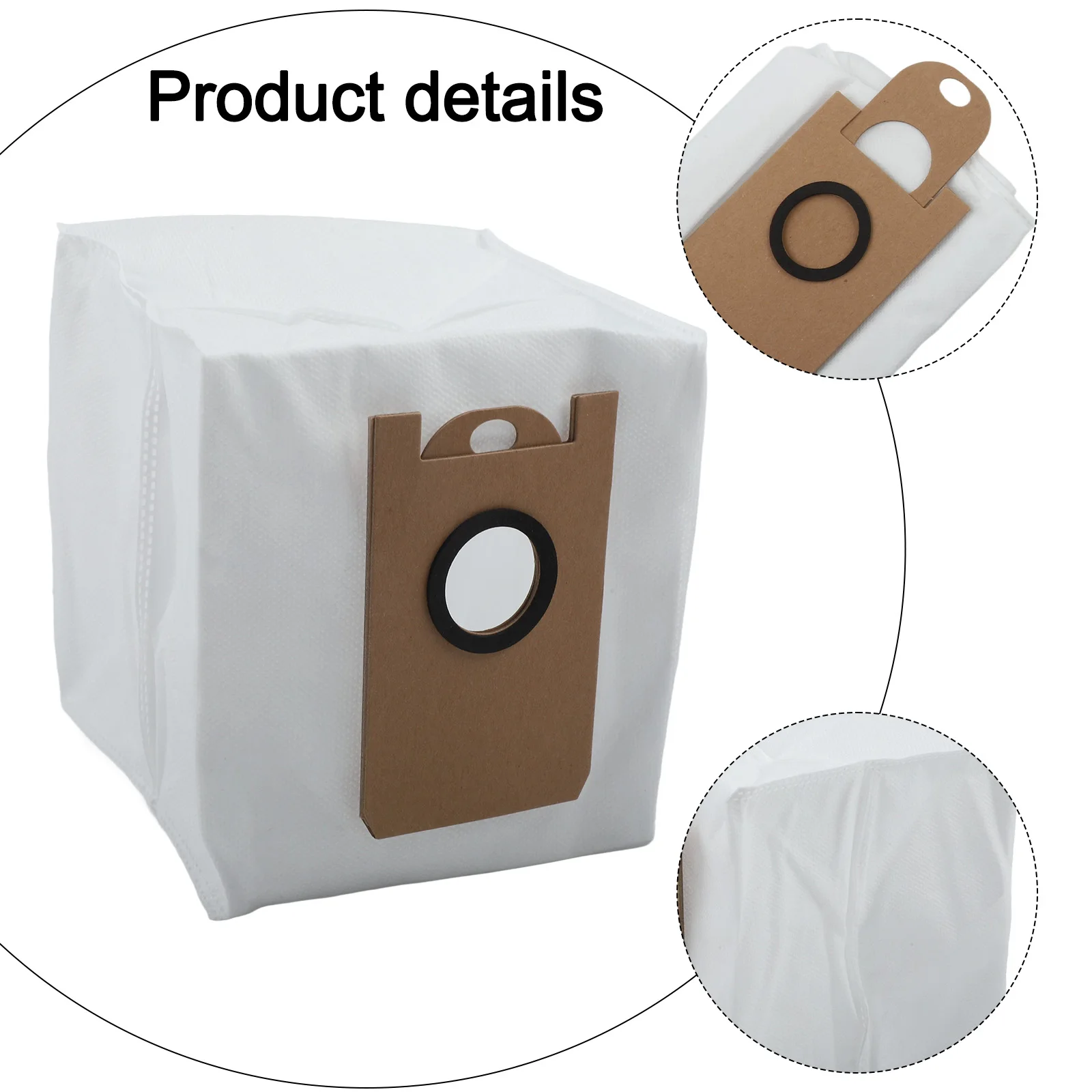 

Сменные мешки для пыли для чистящего средства, белые для вакуумных мешков T10 Комплексная фильтрация Удобная установка Удобное использование