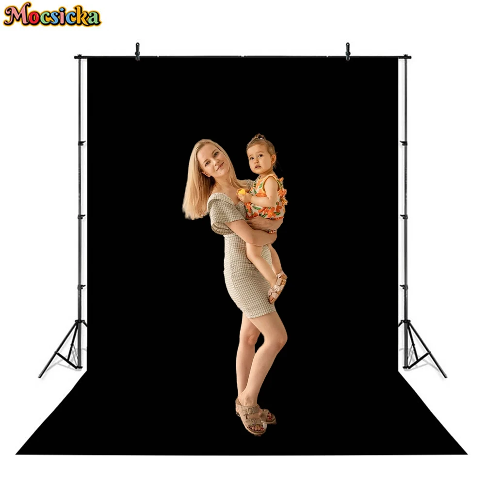 Mocsicka – arrière-plan de photographie professionnelle, noir et blanc, pour séance photo, tissu, écran de Studio, enregistrement vidéo, rideau de fêtes