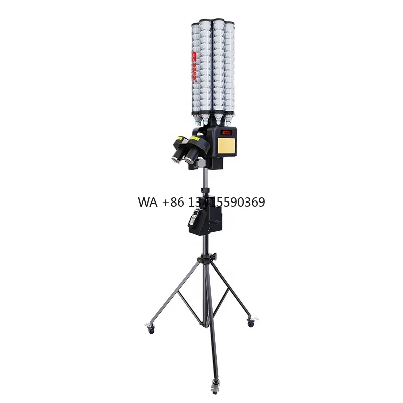 

Automatic SIBOASI B5 Square Ball Badminton Racket Machine Shuttlecock Training Badminton Machine Launcher Feeder
