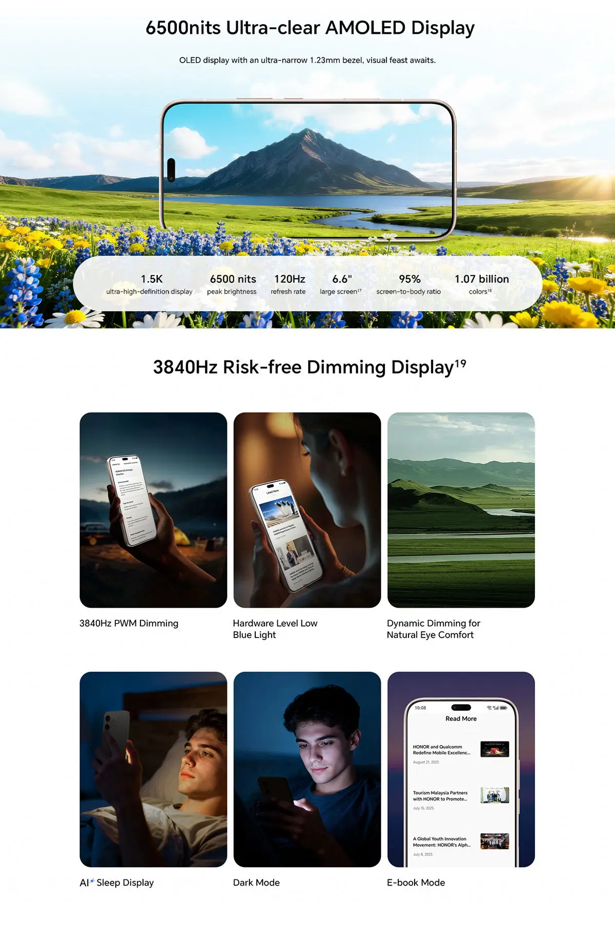 HONOR 600 Lite Global Version 5G Smartphone Dimensity 7100 Elite Camera 6520mAh 45W Supercharge 6.6" 120HZ AMOLED Display NFC