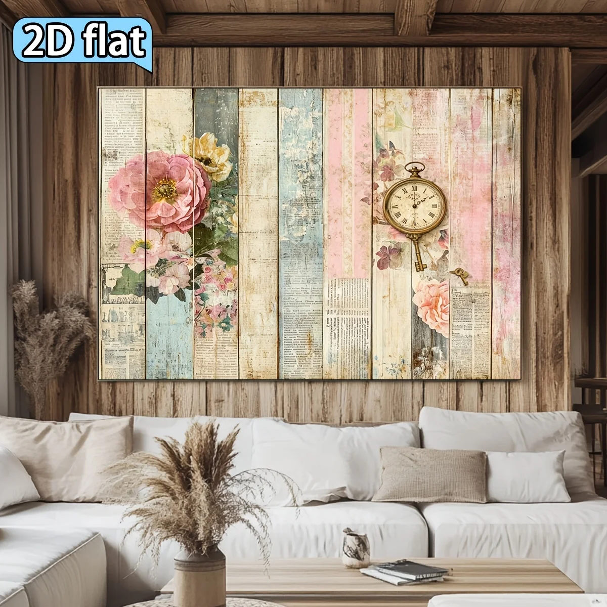 Vintage Floral Tapestry Wall A - Wall Scroll Tapestry recension och pris