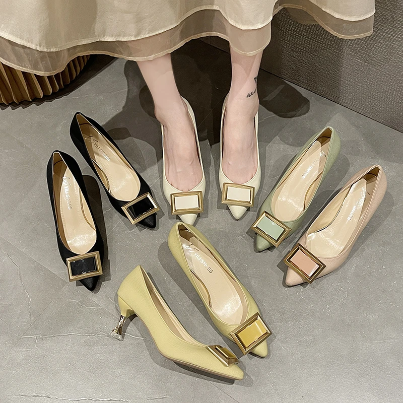 

2025 г., туфли из металлизированной кожи на высоком каблуке, женские туфли для подружки невесты на тонком каблуке, свадебная обувь, женская обувь
