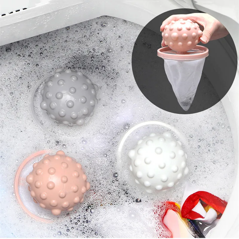 Reusable Washing Machine Hair Catch Lint Mesh Bag Collect Protect Clean Pouch Laundry Ball Dirty Fiber Catcher Fluff Filter Bag