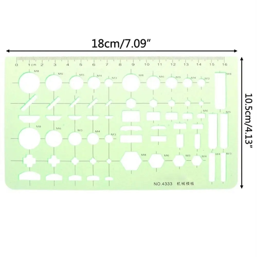 Students Stationery Circles Stencil Multi Shaped Oval Curve Ruler Drawing Ruler Template Ruler Geometric Ruler