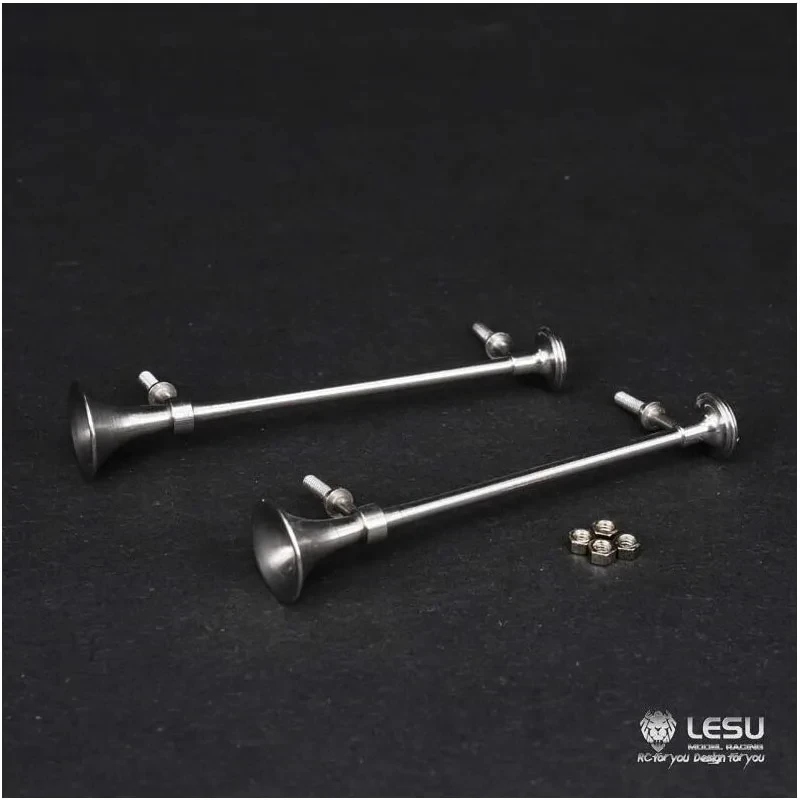 1/14 Truck Tractor GW-K004 Stainless Steel Siren Horn Mud Head Modified Car Model