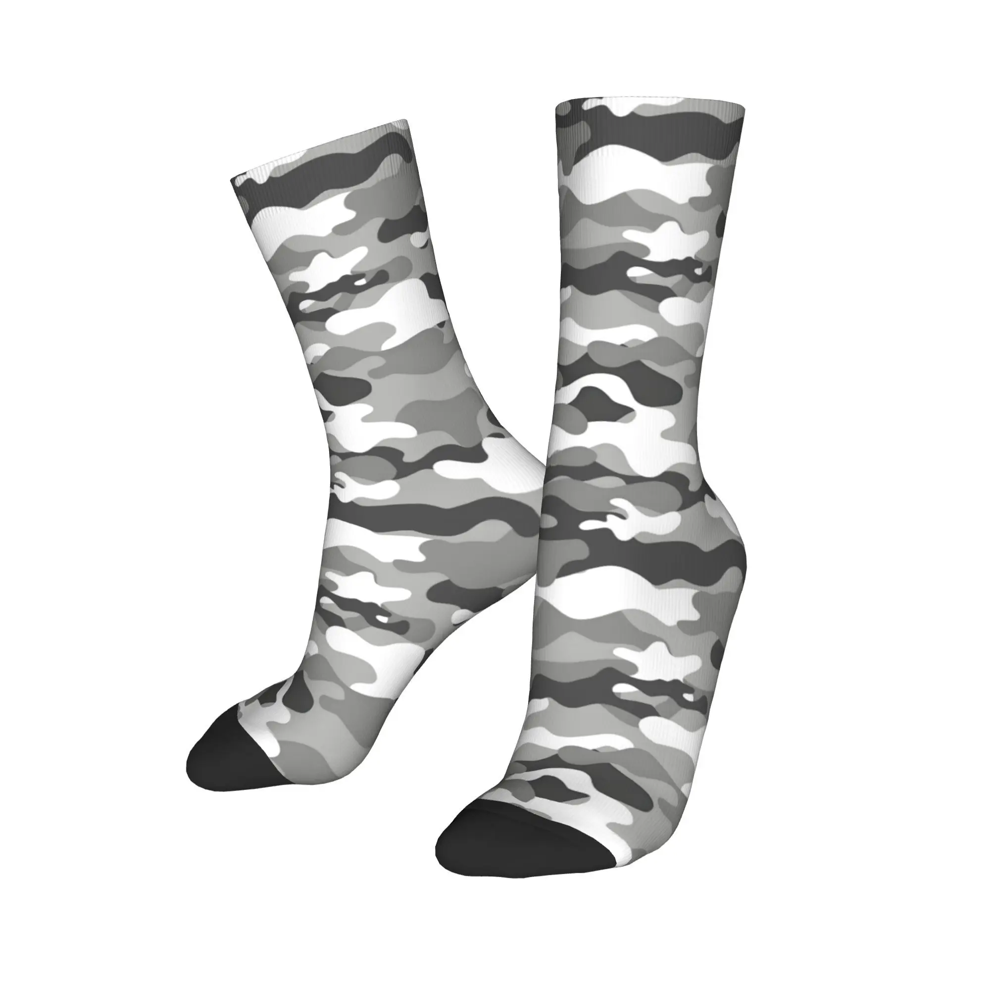 Calcetines de camuflaje estilo Camos con estampado fresco personalizado para mujeres y hombres calcetines elásticos de verano Otoño Invierno