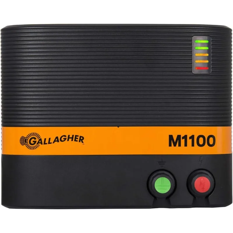 

Энергитайзер для электрического забора M1100 | Подключае зарядное устройство для забора 110 В для контроля скота и дикой природы | Покрытие на 110-миль | H