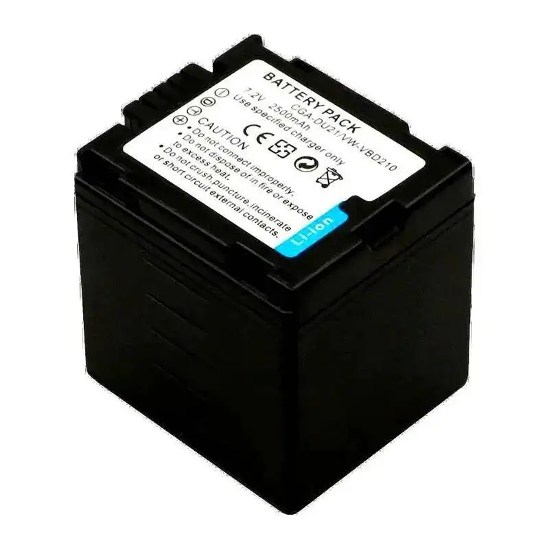 2500Mah لباناسونيك VBD210 DU14 DU07 GS500 GS28 GS27 GS328GK المحمولة Cga-DU21 شحن سريع بطارية الكاميرا