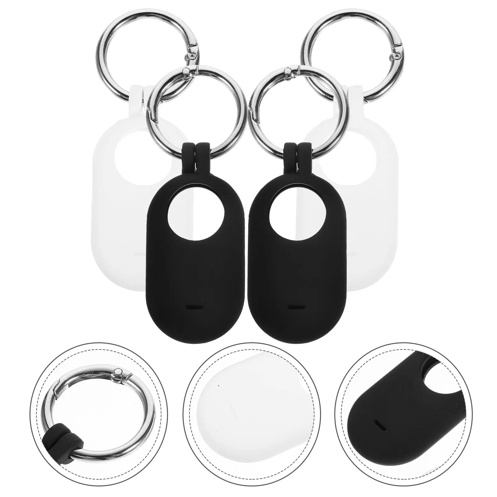 

4 шт. силиконовых защитных чехлов с противоударной защитой от падений для портативных легких устройств, надежный держатель