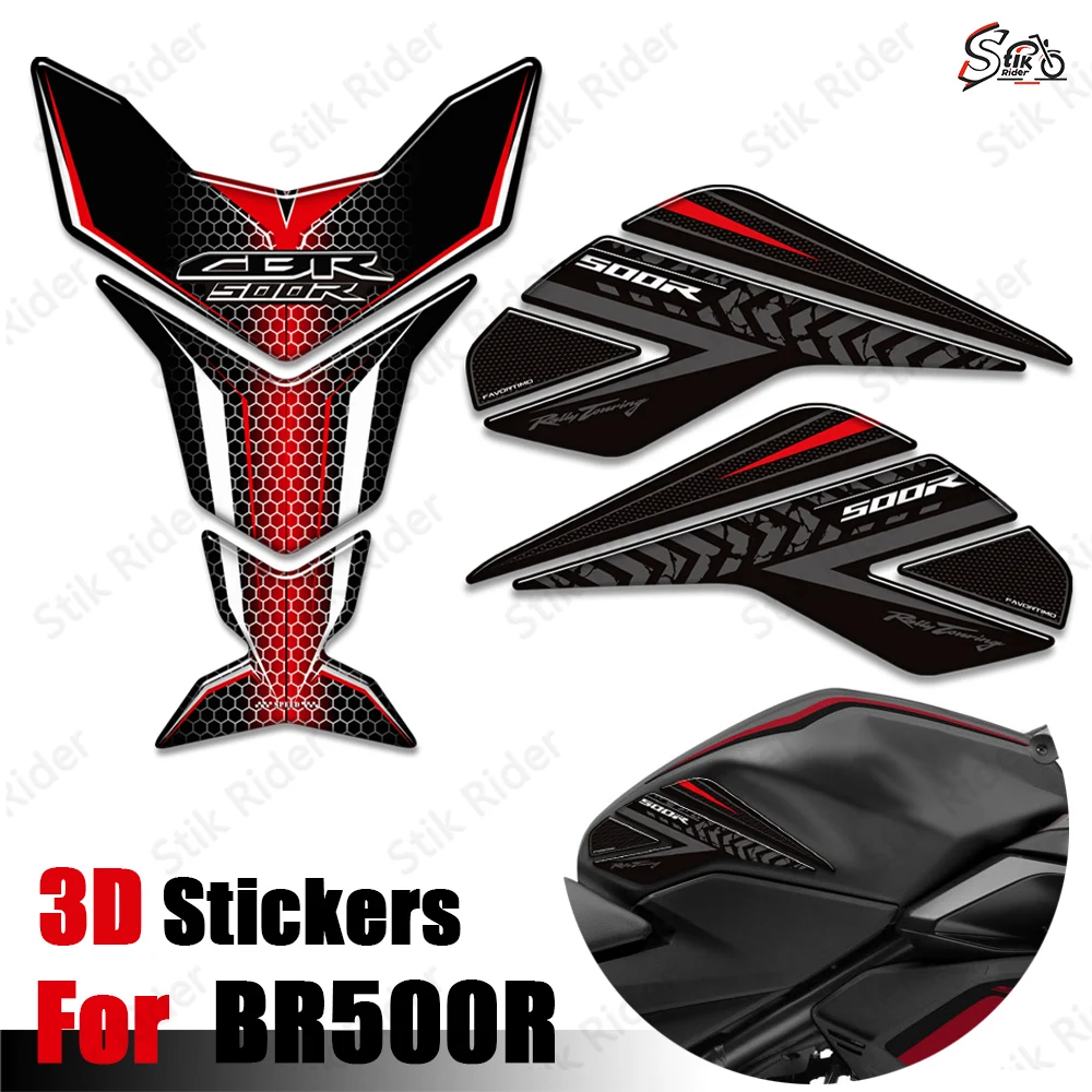 

CBR500R мотоциклы 3D наклейка на топливный бак, защитная крышка, водонепроницаемые защитные наклейки, противоскользящие для Honda CBR 500R