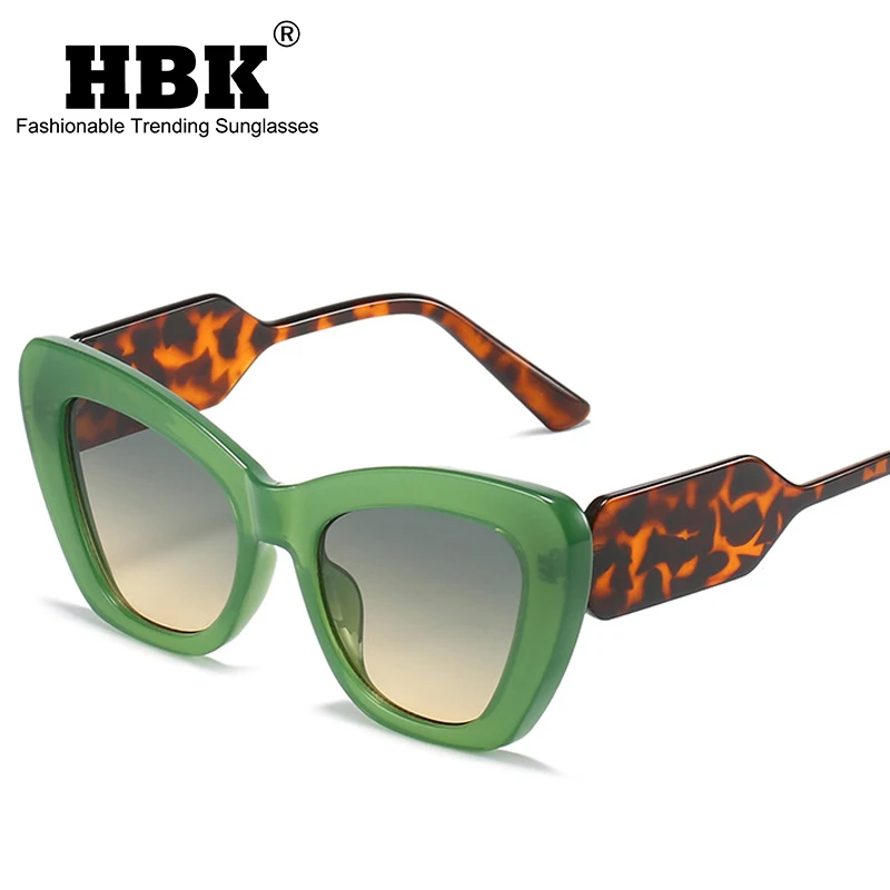 

HBK New Fashion Cat Eye Sunglasses Women Vintage Shades Brand Designer Luxury Sun Glasses Frame UV400 Oversized Eyewear Oculos