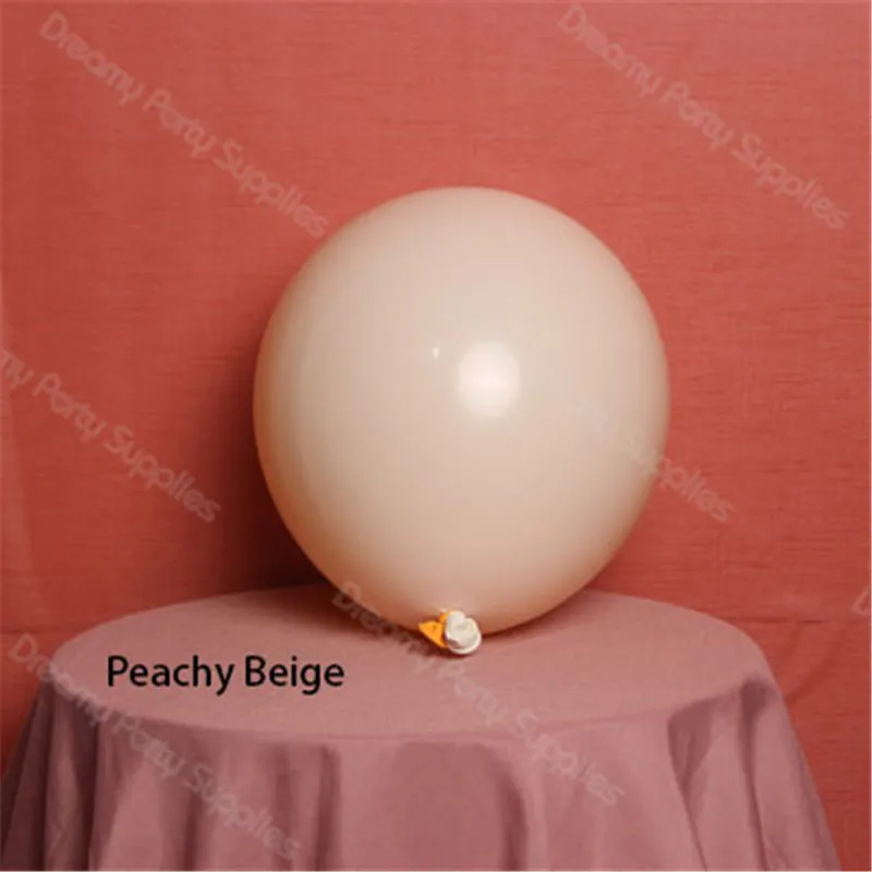 115 pz Doppio Beige Baby Shower Palloncini Ghirlanda Pesca Nude Palloncino Arco Kit Grigio Globos Compleanno Festa di Nozze Decor Forniture