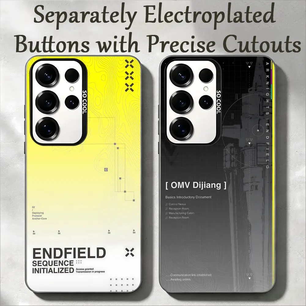 Arknights Endfield Hot Game Phone Case IMD Colorful Silver Suitable case For SamsungS25 S24 S23 S22 S21 S26 Plus Ultra Fold A
