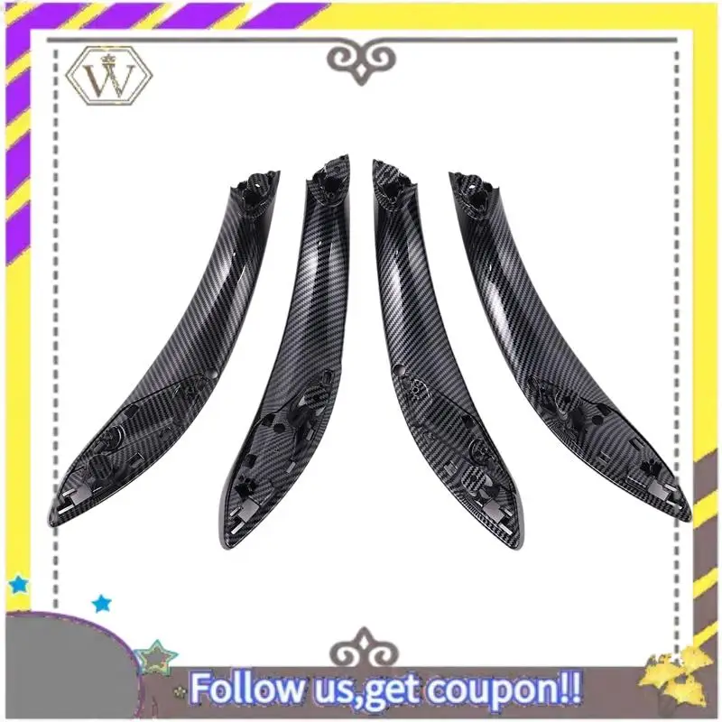 

ABXV-Interior Door Carbon Fiber Color Pull Handle Inside Trim For BMW 3 4 Series F30 F31 F32 F33 F34 F35 F36 F80 F82 F83 2013-20