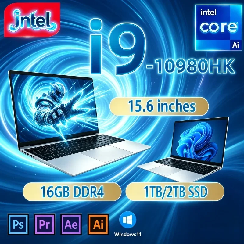 120Hz IPS Office Notebook 2026 I9‑10980HK 15.6