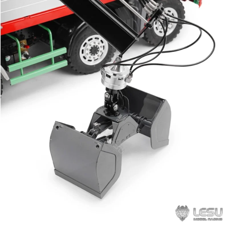 새로운 LESU RC 교체 부품 조개 쉘 그랩 장난감 1/14 유압식 트럭 RC 크레인 자동차 원격 제어 차량 모델