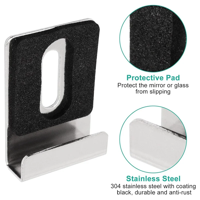 

Изысканный комплект для подвешивания зеркал для тяжелых условий эксплуатации, 10 шт., оборудование для крепления тяжелого зеркала, зажимы для зеркал для настенного монтажа