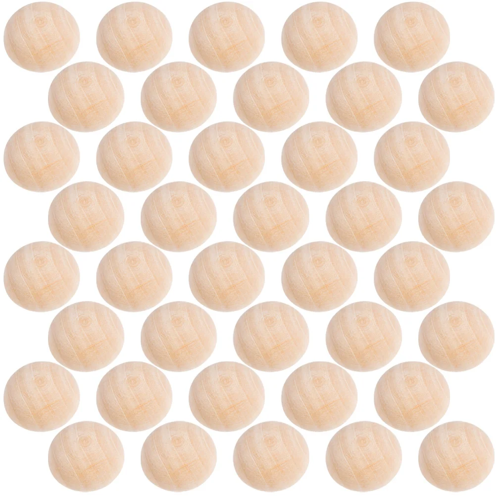 

200pcs Bead DIY Unfinished Half Craft Beads Jewelry Making Supplies Natural Half Craft Balls Colors Home Decor Gifts