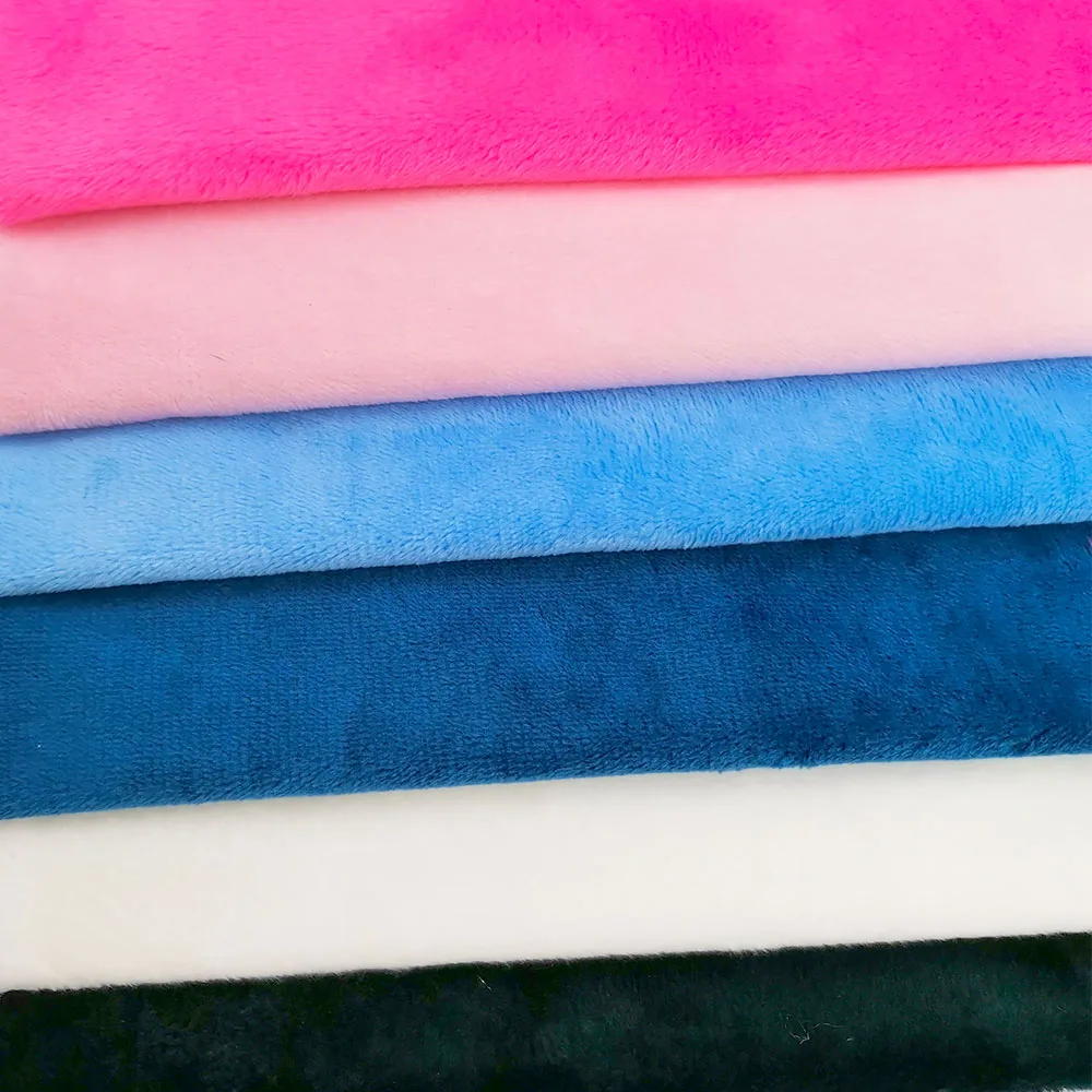 Tessuto in velluto felpato in finto pile tinta unita Super morbido Premium per cuscino Coperta per bambini Copridivano Panno Giocattolo fai da te Decorazione della casa