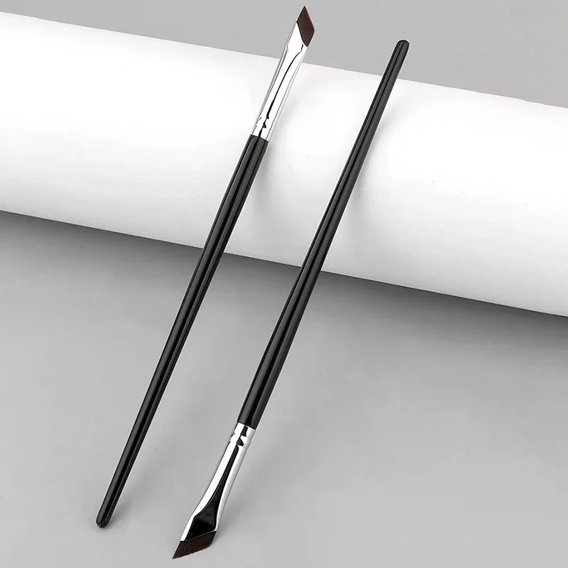 眉輪郭メイクブラシ眉毛アイライナーブラシプロフェッショナル超薄型角度付きライナーアイブラシメイクアップツール