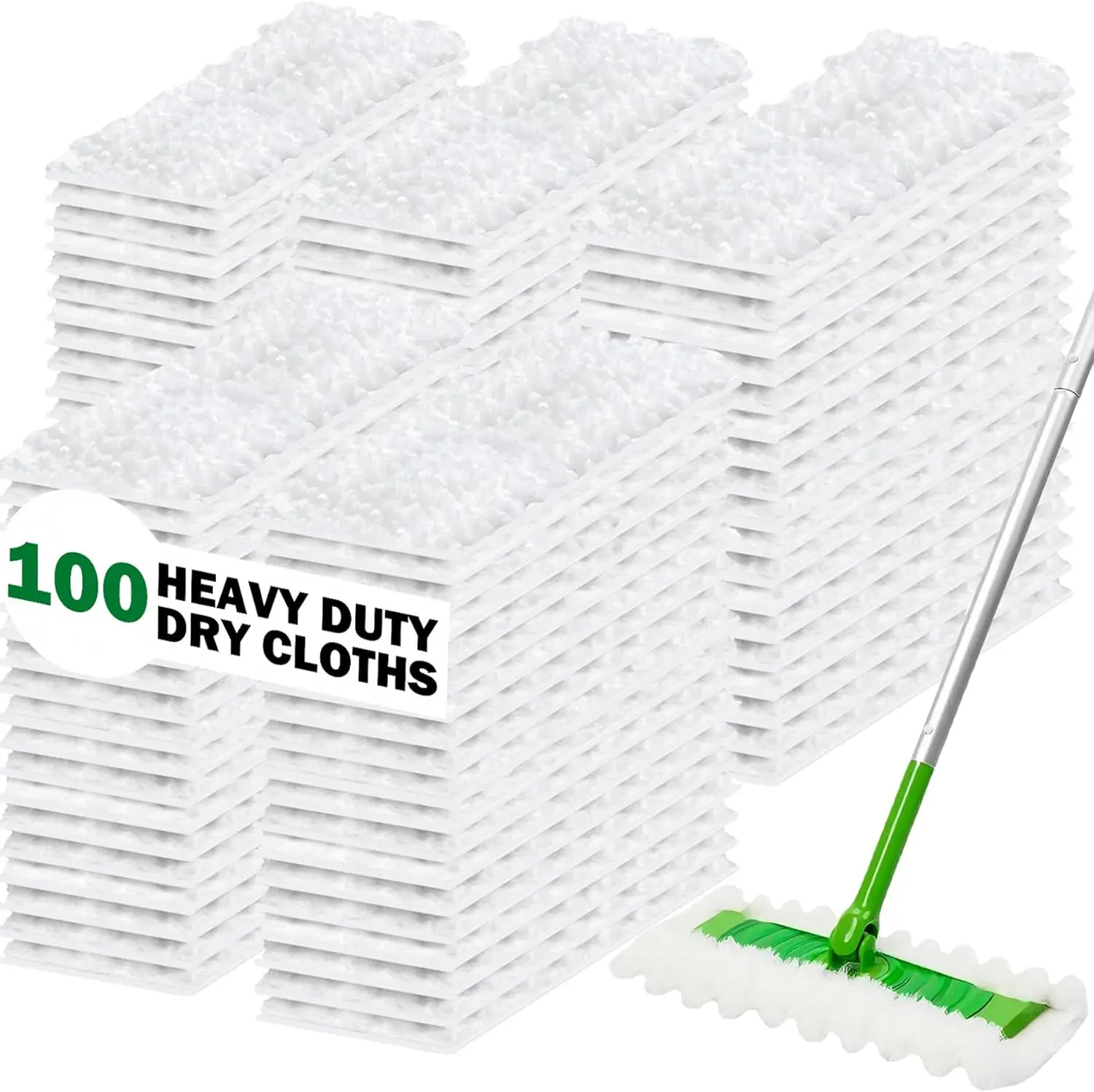 

Heavy Duty Dry Sweeping Cloth Refills for Sweeper Mop, Sweeper Pet Dry Pad Refills to Clean Dust, Pet Hair, Dirt, Floor Du