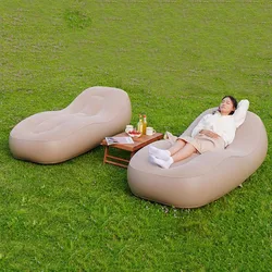 Sofá cama inflable para parejas, cama de aire plegable para acampar, al aire libre, naturaleza, romántica, silla de aire Divani