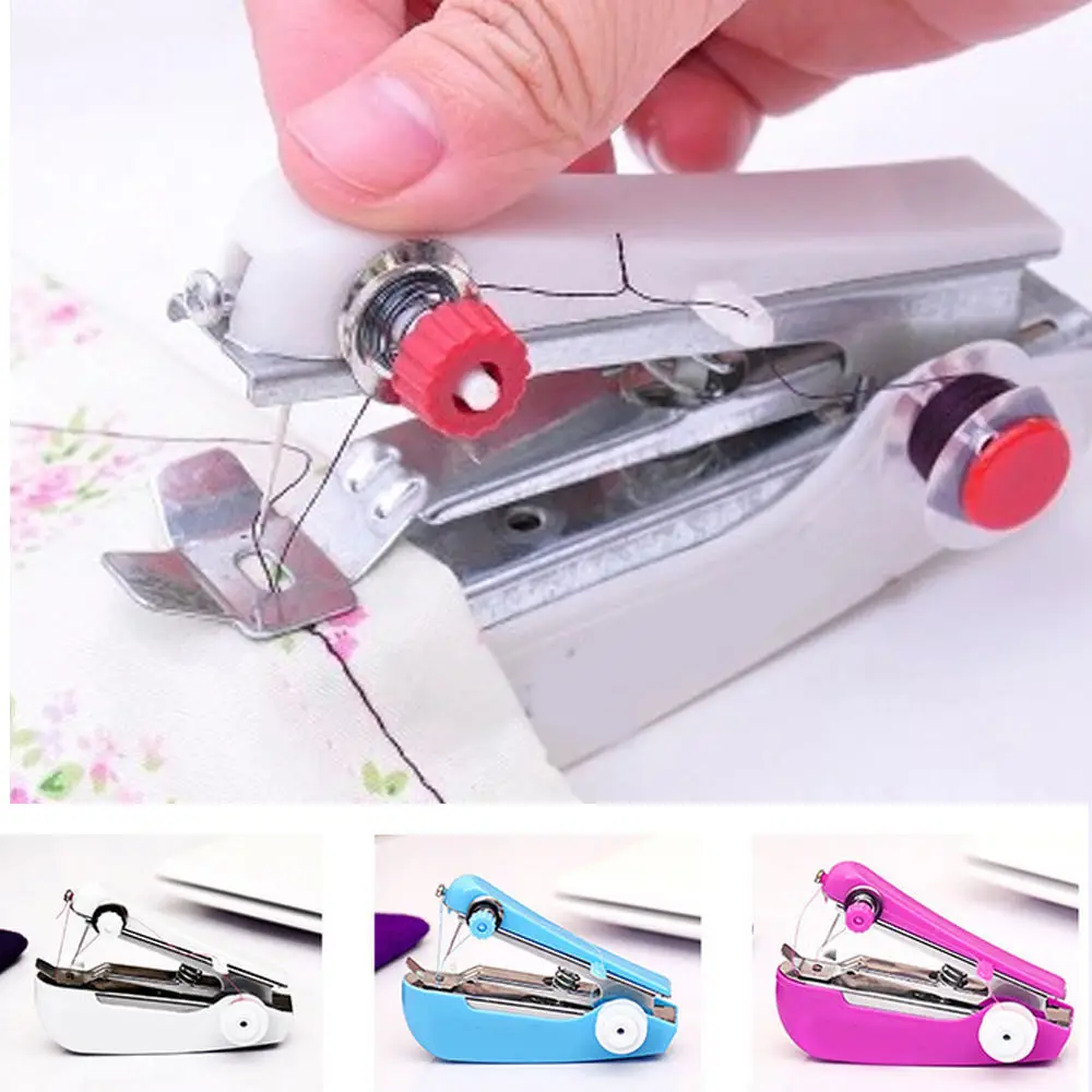 Mini Handheld Sewing Machine Home Travel Use Portable Pocket Multi-Functional Sewing Machine