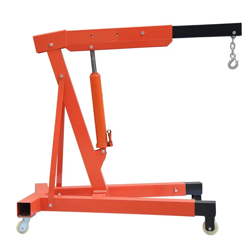 

Mobile small crane folding car engine hydraulic engine 2 tons 3 auto repair folding crane
