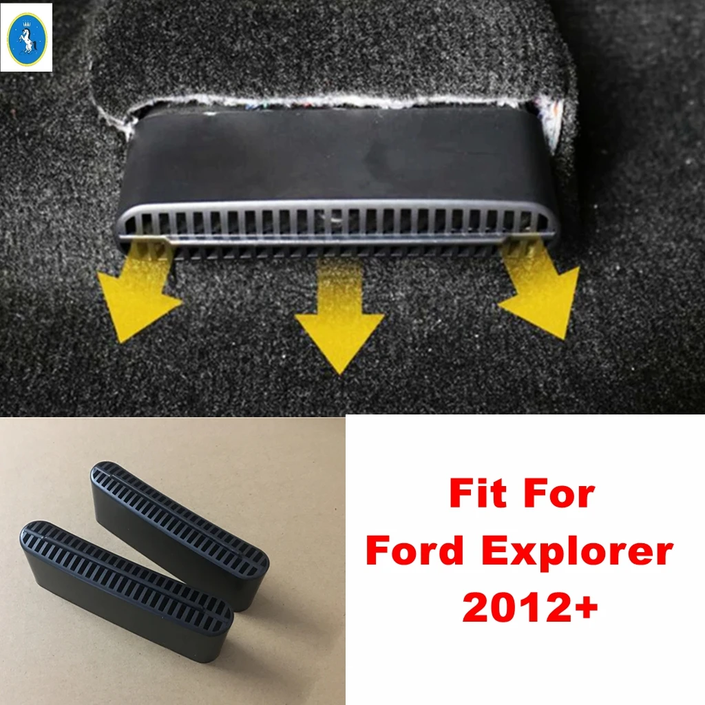 

Car Seat Under Heat Floor Air Conditioner AC Duct Vent Outlet Dust Plug Cover For Ford Explorer 2012 - 2018 Interior Accessories