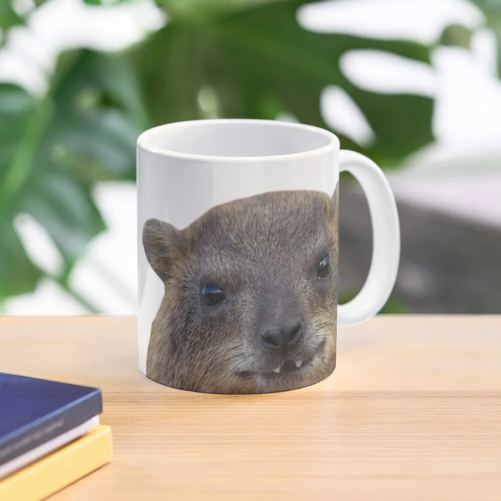 Rock Hyrax Face Classic  Mug Gifts Cup Coffee Drinkware Simple Picture Handle Round Design Printed Image Photo Tea