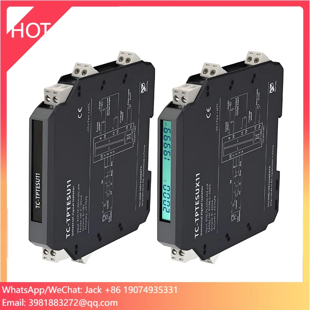 Penghalang Keamanan Komunikasi HART Intrinsically Safe Universal Signal Alarm Setter Isolator 1 Input Komponen Industri
