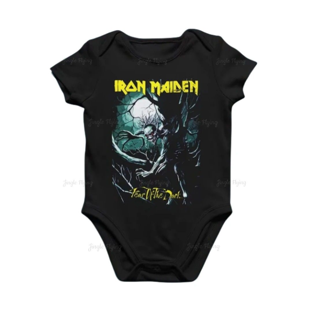 Trooper Invasion Of Rarities Album Eddie Soldier Heavy Metal Band Art Baby Romper Clothes Baby Onesie Set