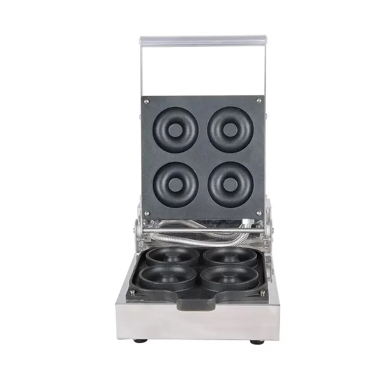 

Electric four-grid donut 8.5cm large donut donut 4-hole round crisp machine snack equipment