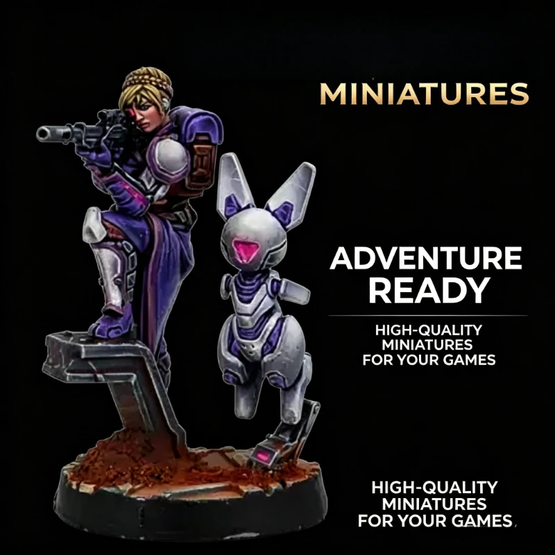 Ag Ê Ma's NCO&Spotbot, Die Casting Resin Model Assembly Kit, GK, Unpainted