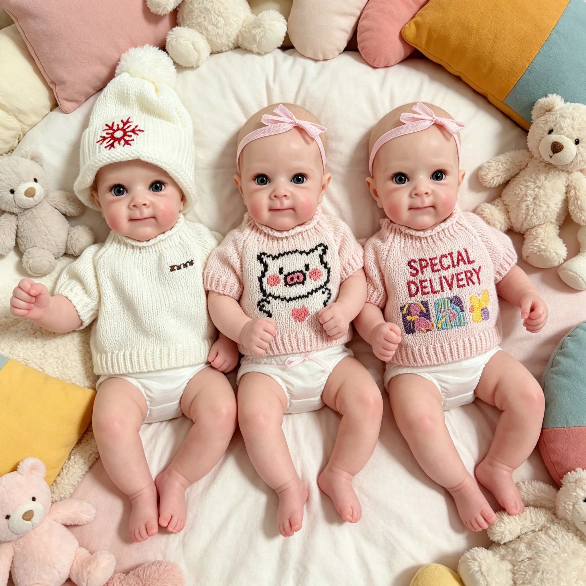 

12inch Multiple Styles Choose Bettie No Hair Full Solid Silicone Flexible Elastic Super Lifelike Soft Reborn Doll for Collectors