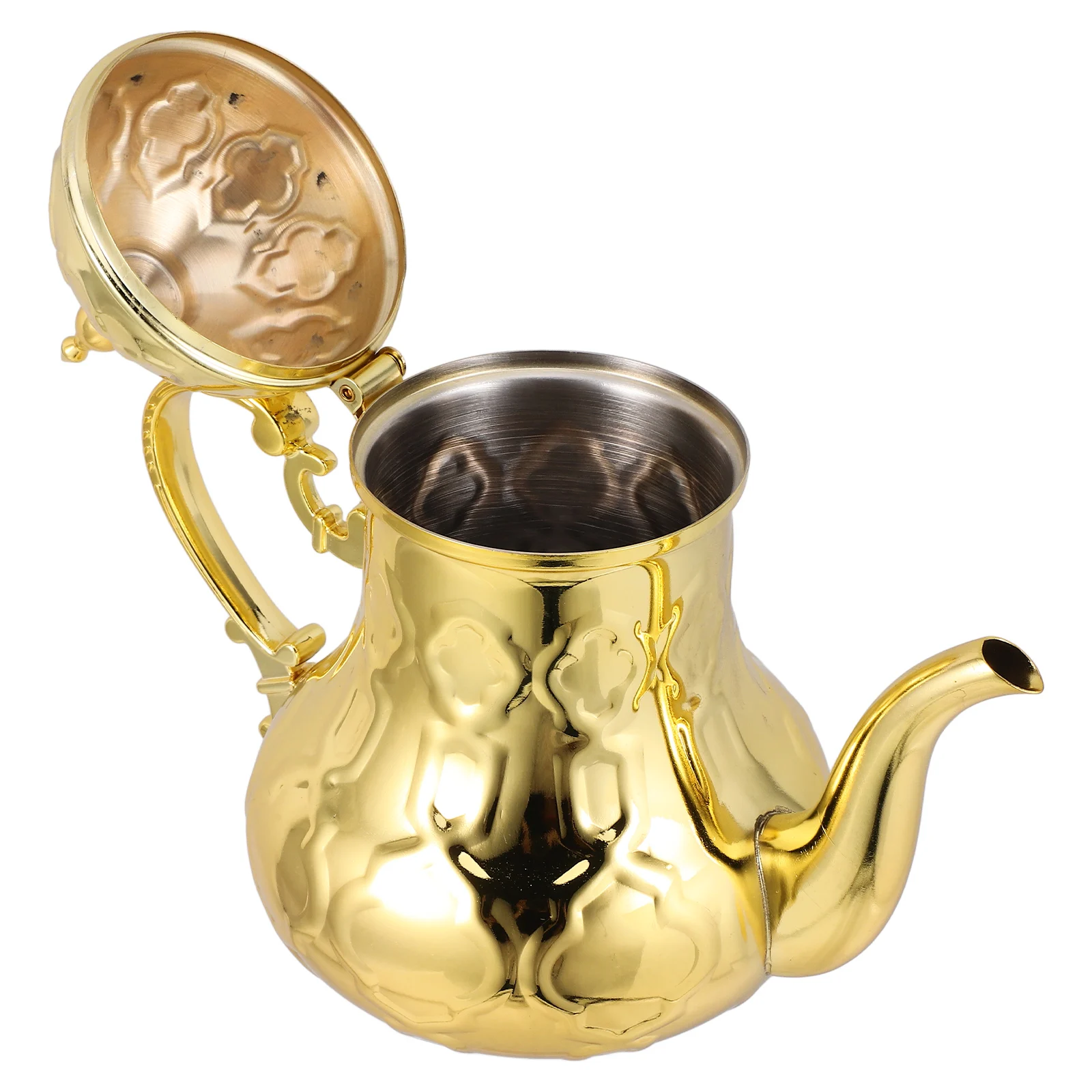 

Stainless Steel Teapot Coffee Pot Kettle Suitable Capacity Family Office Hot Water Tea Enthusiasts Appliances Parts