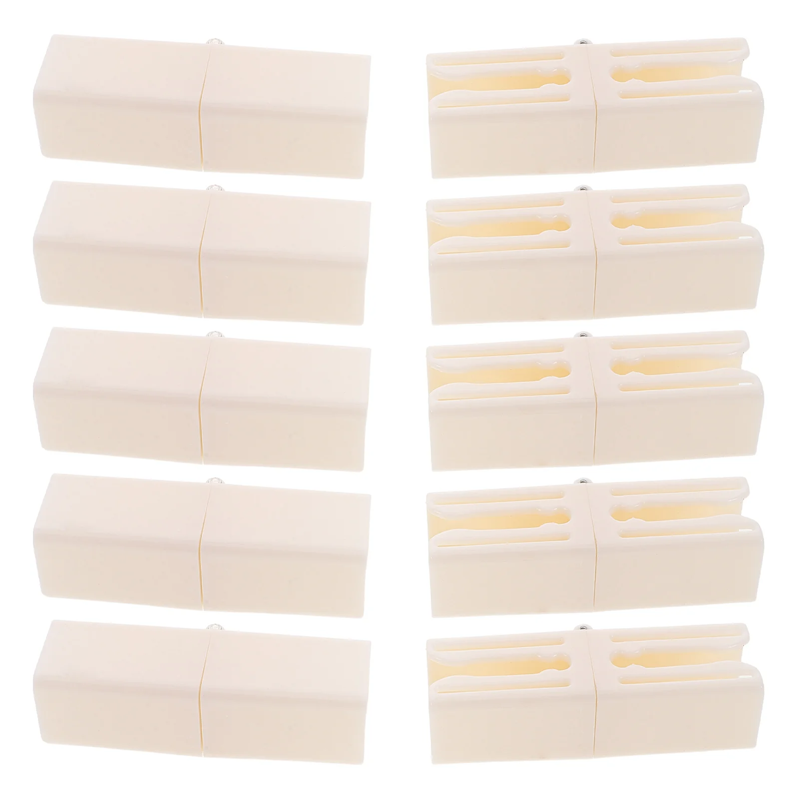 

10 Pcs Curtain Track Connectors Plastic Glider Foldable Side Folding Track Joints Easy Installation Reliable