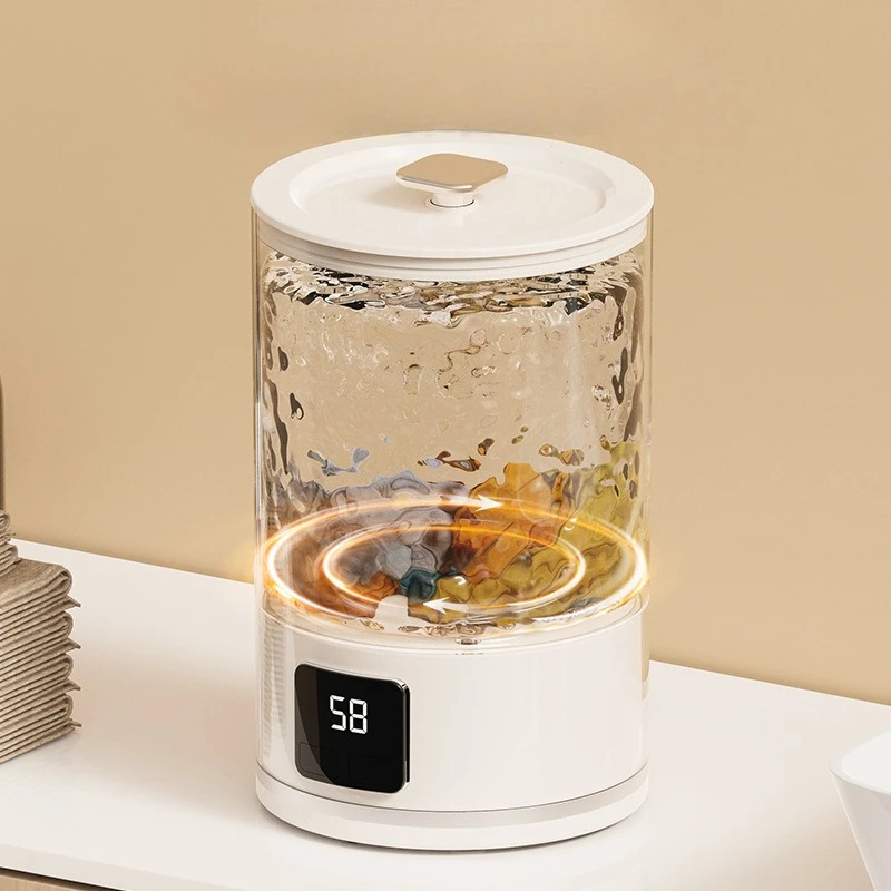 Mini Wireless Portable Washing Machine Long Battery Life Deep Cleaning Time-saving Labor-saving Convenient Carry Home Appliances