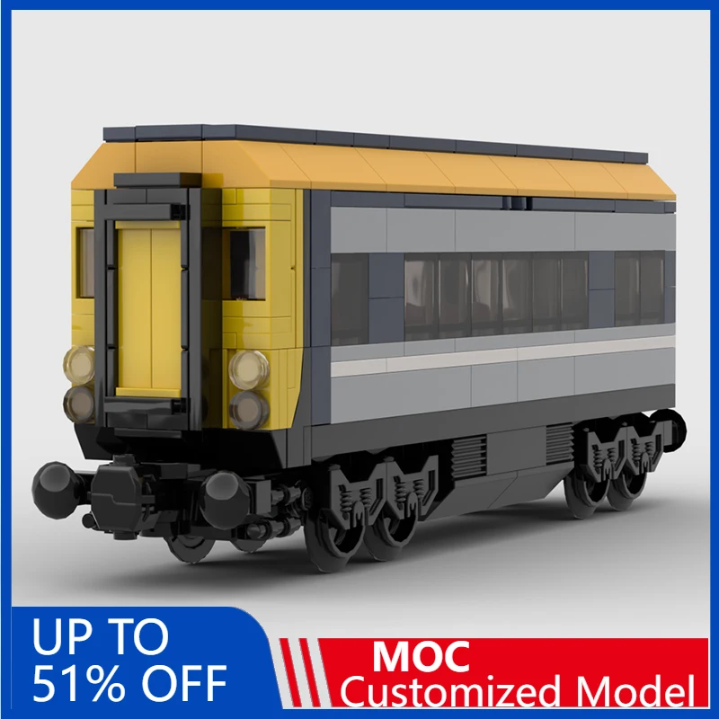 

265 Pcs MOC Urban Passenger Trains Model DIY Building Block Technology Assembly Creative Type Toy Kids Birthday Surprise Gifts