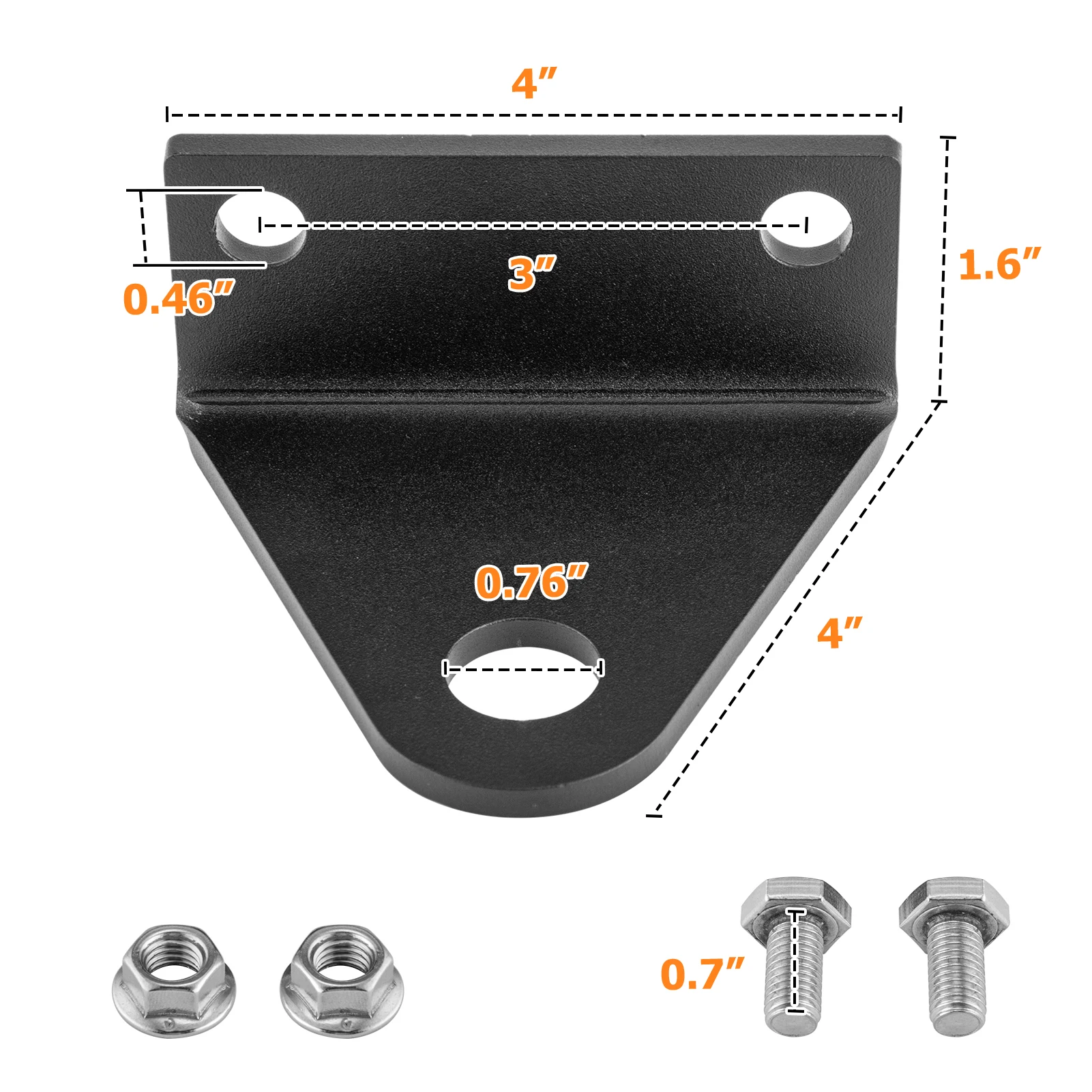 Universal Heavy Zero Turn Mower Trailer Tow Hitch 3\