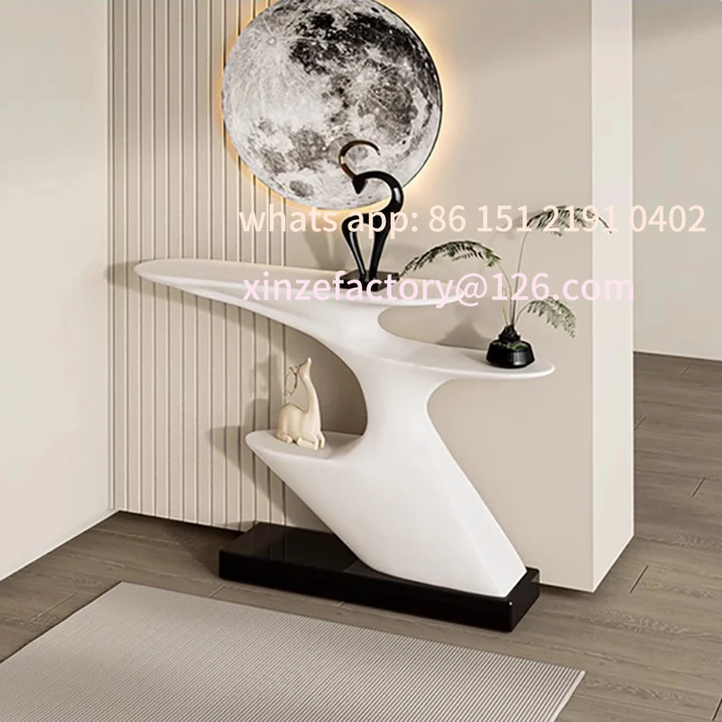 

Customizable Living Room Table Console White Nordic Office Table Design Minimalist Wohnzimmer Tisch Entrance Hall Fu
