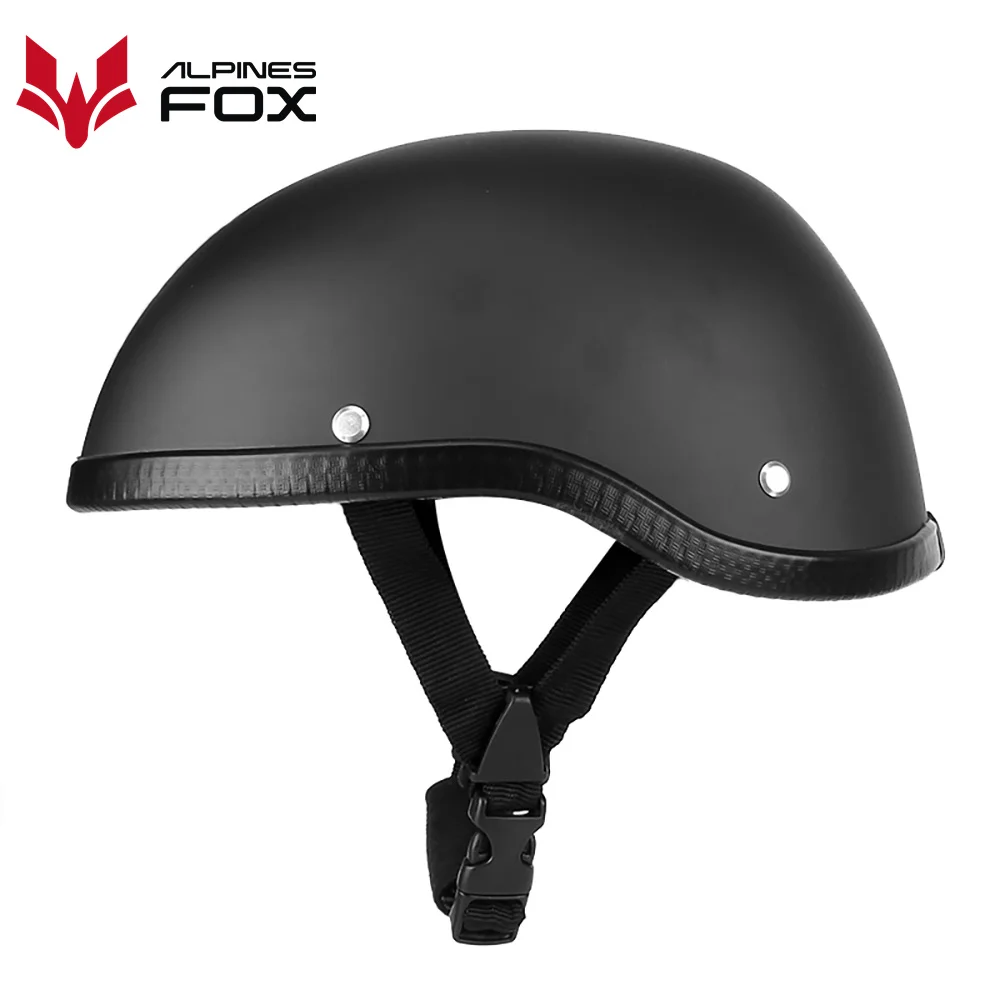 Retro motorfiets halve helm ABS + katoenen plastic dop zomer half gezicht unisex helm motorrijder universeel DOT gecertificeerd