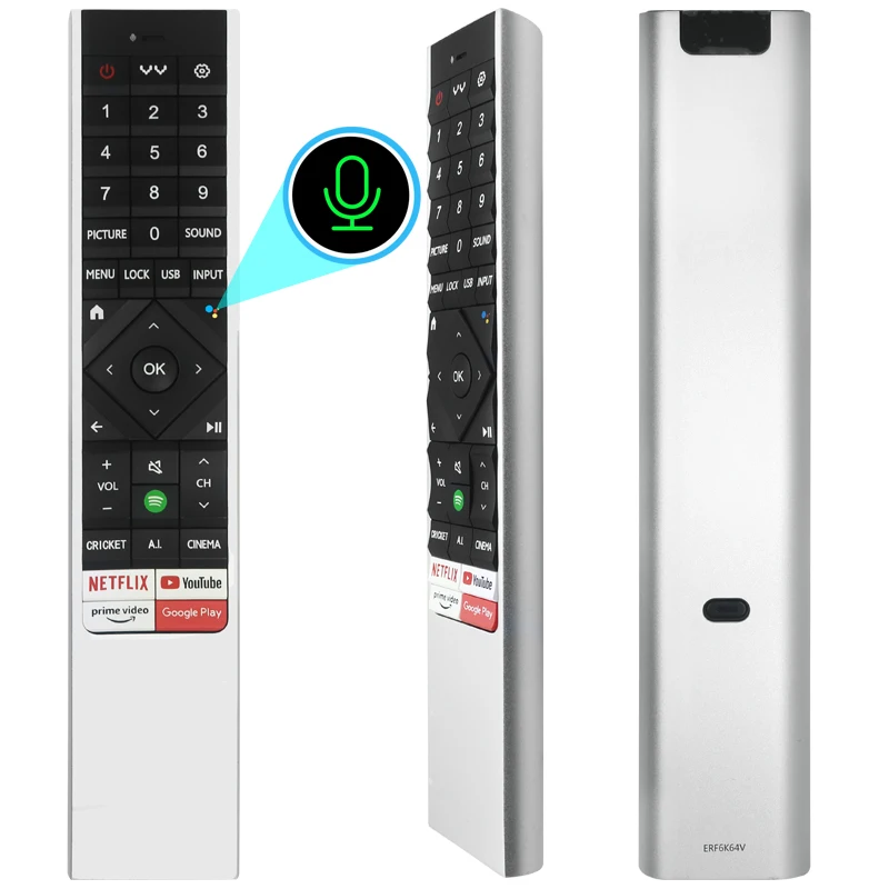 Original remote control ERF6K64V is used for Vu Masterpiece Glo TV 4K QLED TV  75QMP  65QMP 55QMP