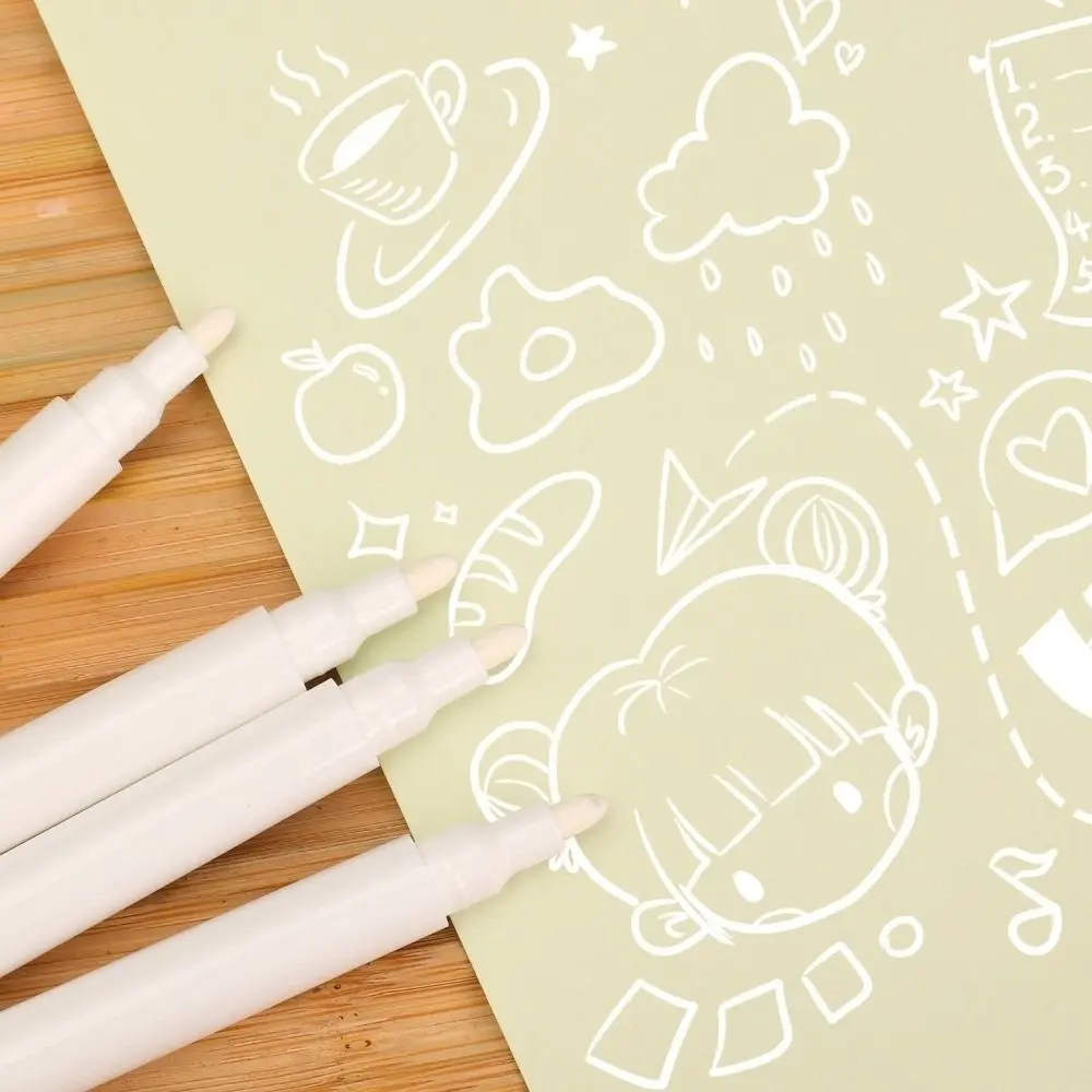 1/10Pcs Hard Soft Nibs Marker Pens Quick-drying Waterproof Painting Pen DIY Non-fading Highlighter Pencil Student Stationery